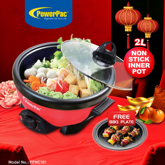 Multi Cooker 2L 2in1 Steamboat/BBQ grill (PPMC181)