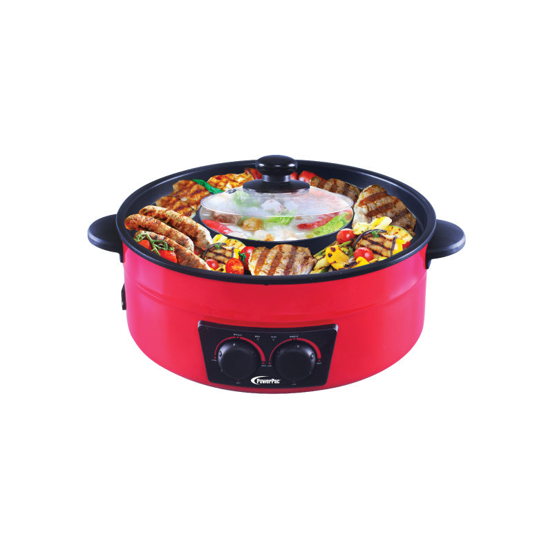 2  in 1 Steamboat & BBQ Grill, Multi Cooker (PPMC677)