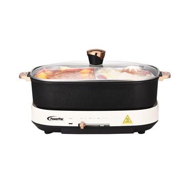 PowerPac Steamboat & Multi Cooker, Hot pot 4.5L with YuanYang Pot (PPMC768)