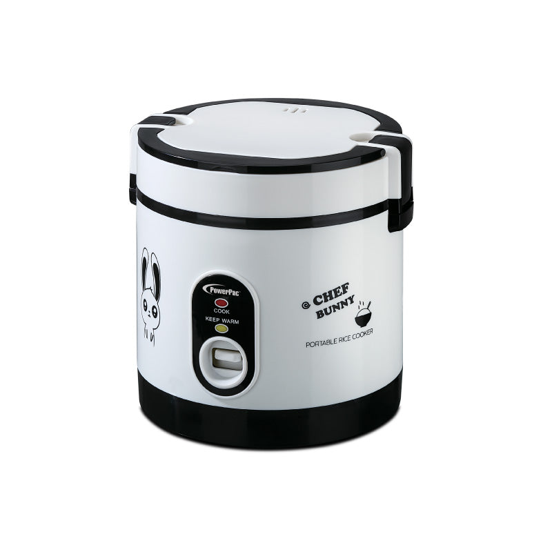 0.6L Portable Rice Cooker with Stainless Steel Steamer Food Tray (PPRC09)