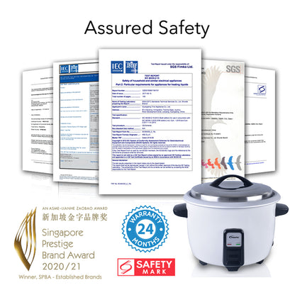 3.6L Rice Cooker with Aluminium Inner Pot  (PPRC16A)