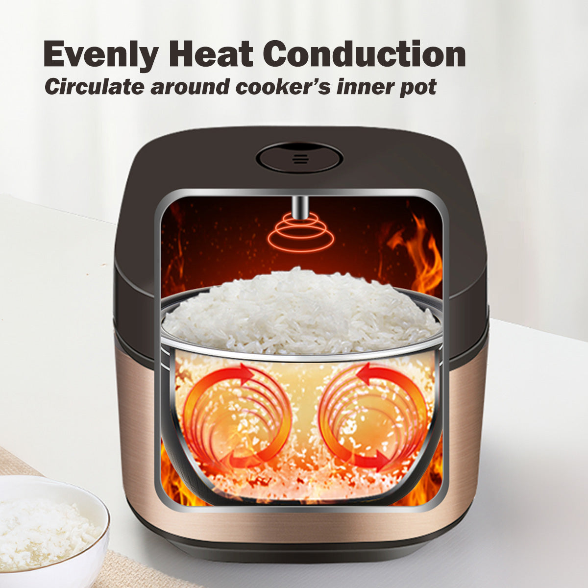 PowerPac Multi-Purpose Digital Rice Cooker 1.8L with Non-stick Inner P ...