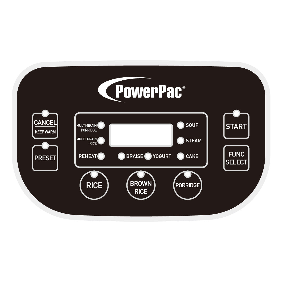 Inner Pac PowerPac Multi-Purpose Digital Rice Cooker 1.8L with Non-stick Inner P ...