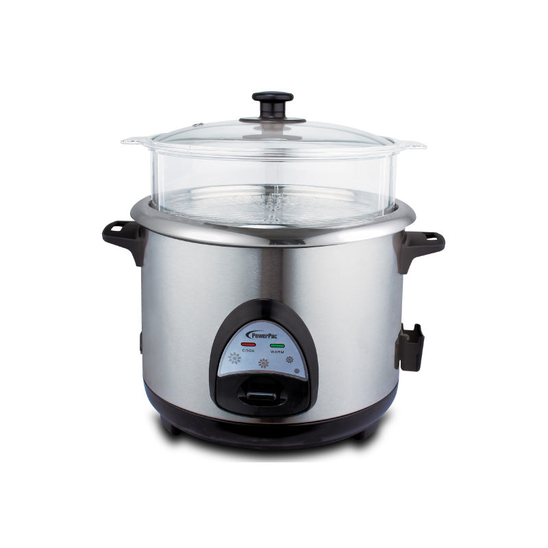 Rice Cooker 1.8L Rice Cooker with Stainless Steel Pot and Food Steamer ...