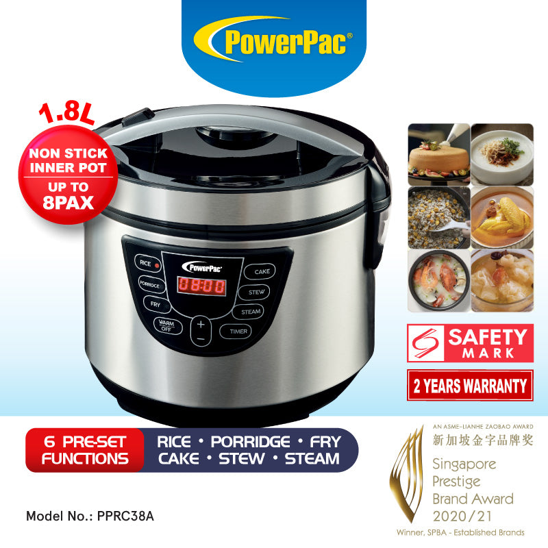 1.8L Digital Rice Cooker / Multi Cooker (PPRC38A)