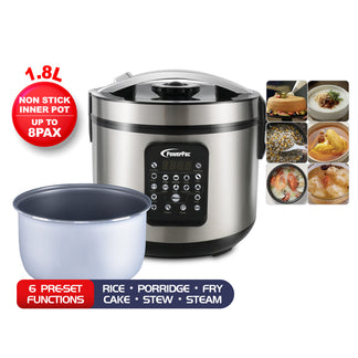 PowerPac 1.8L Digital Rice Cooker / Multi Cooker (PPRC38B) – PowerPacSG