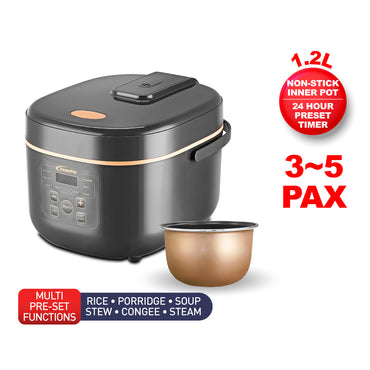 Multi-Purpose Digital Rice Cooker 1.2L with Non-stick Inner Pot (PPRC532)