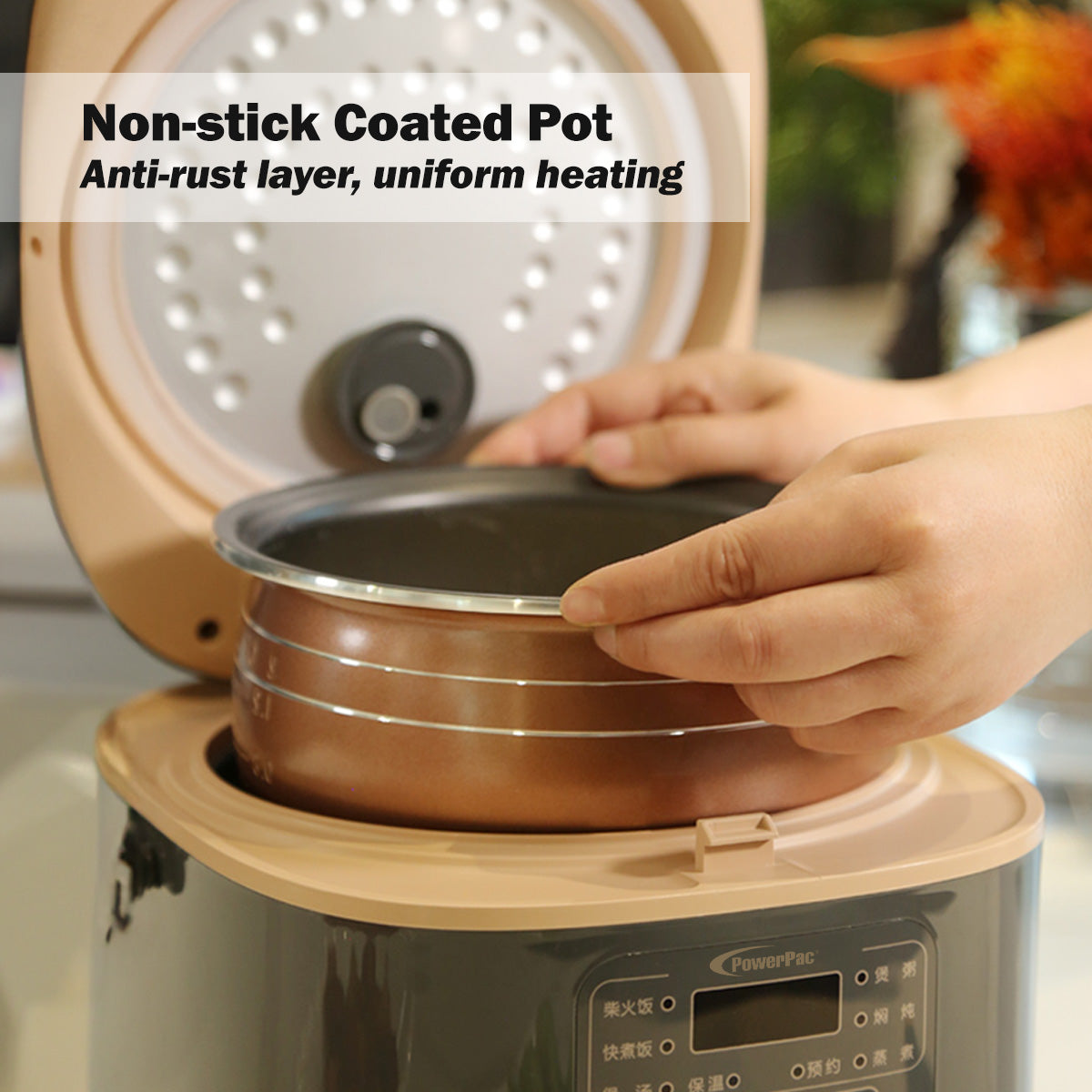 Multi-Purpose Digital Rice Cooker 1.8L with Non-stick Inner Pot (PPRC538)