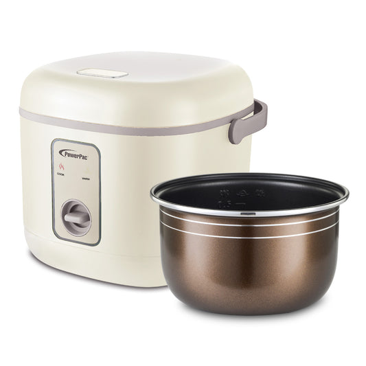 Rice Cooker 0.8L with non-stick Inner Pot (PPRC610)  Ivory