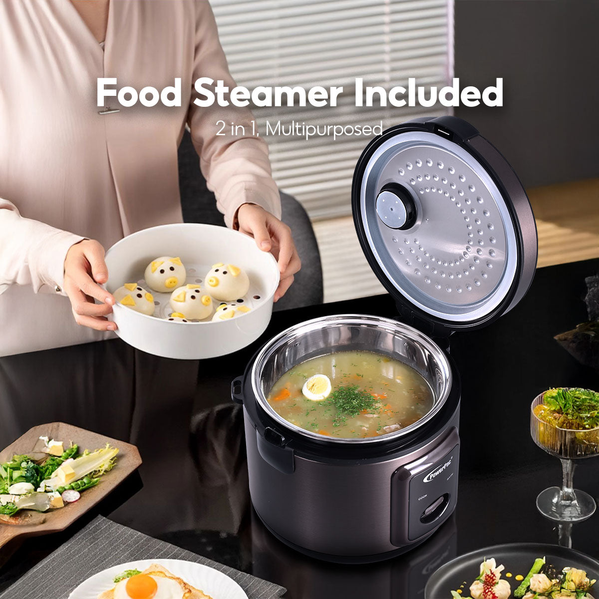Rice Cooker 1.5L with Stainless Steel Inner Pot (PPRC612)