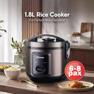 Rice Cooker 1.8L with Stainless Steel Inner Pot (PPRC618)