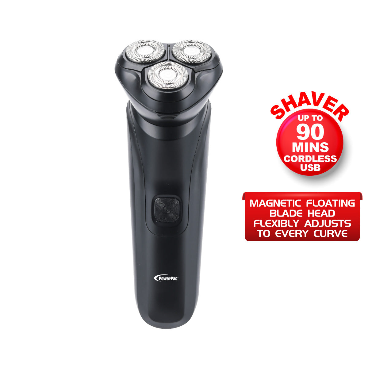 PowerPac Electric Shaver, Rechargeable Shaver for Man (PPS1122)