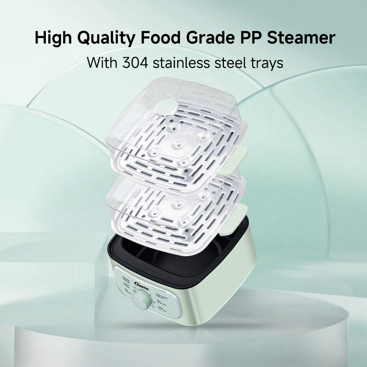 2in1 Multi function 2 Tier Food Steamer & Steamboat, Non-stick Inner Pot, 9.2L (PPS704)