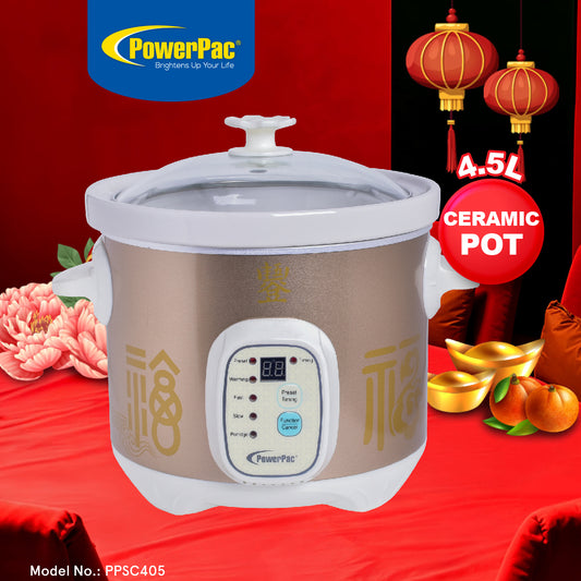 4.5L Digital Slow Cooker with Ceramic Pot (PPSC405)