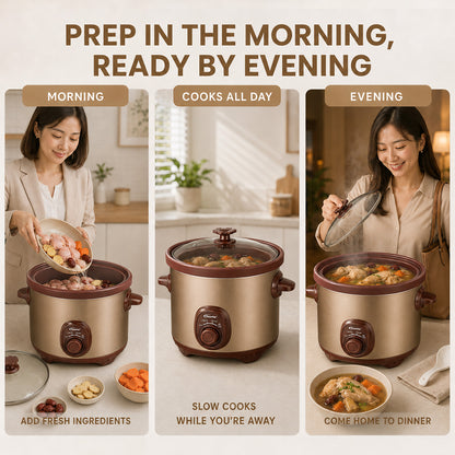 PowerPac 5L Slow Cooker with Ceramic Pot (PPSC50)