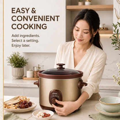 PowerPac 5L Slow Cooker with Ceramic Pot (PPSC50)
