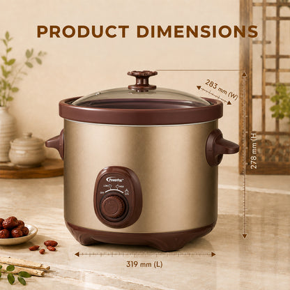 PowerPac 5L Slow Cooker with Ceramic Pot (PPSC50)