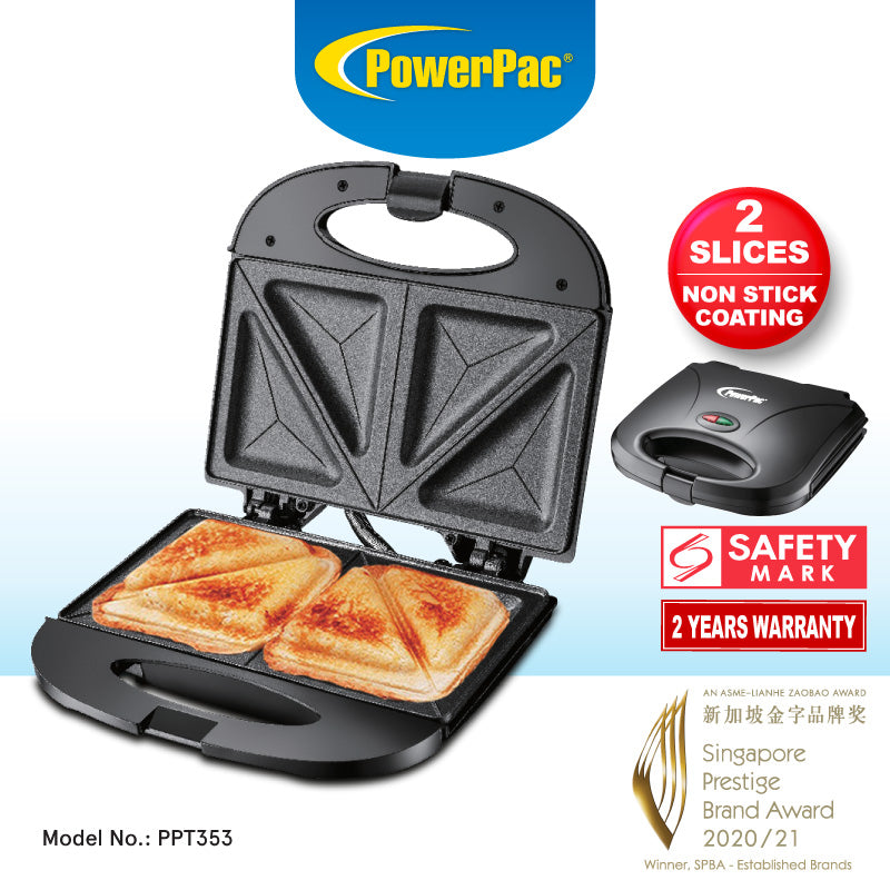 Double-sided Heating Electric Sandwich maker with Non-stick coating plate (PPT353)