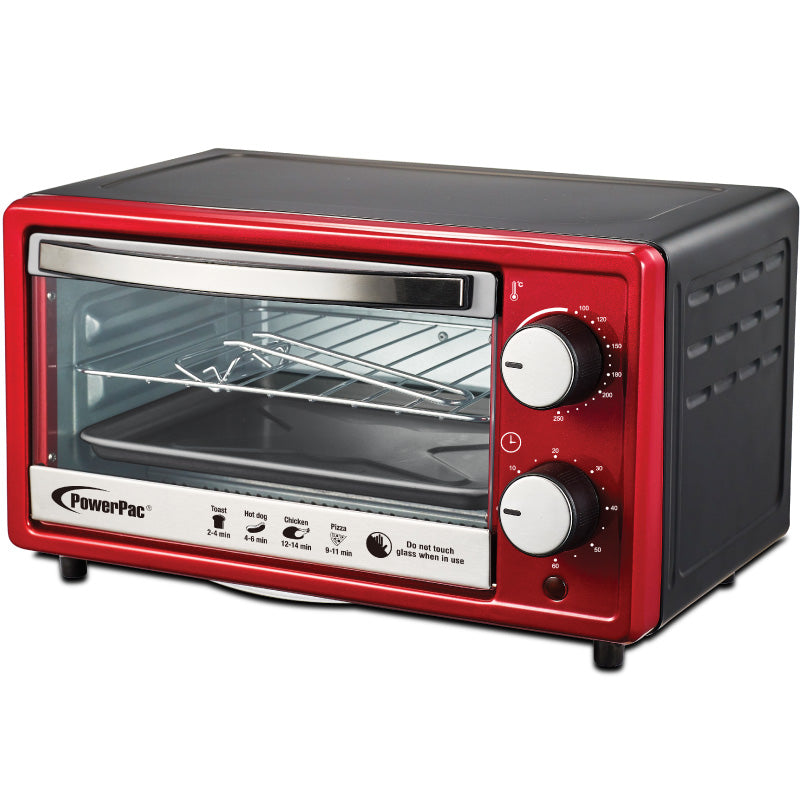 Electric Oven 10L with 1 sets of baking tray and grill and temperature selector (PPT38)