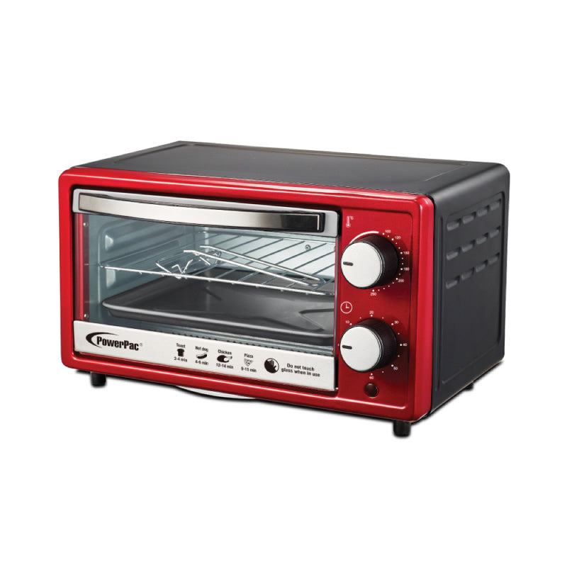 Electric Oven 10L with 1 sets of baking tray and grill and temperature selector (PPT38)