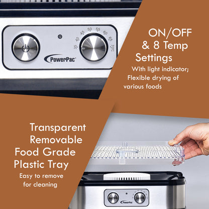 Food Dehydrator, Electric Food Dryer Machine for Home Commercial Multi Tier(PPT508)