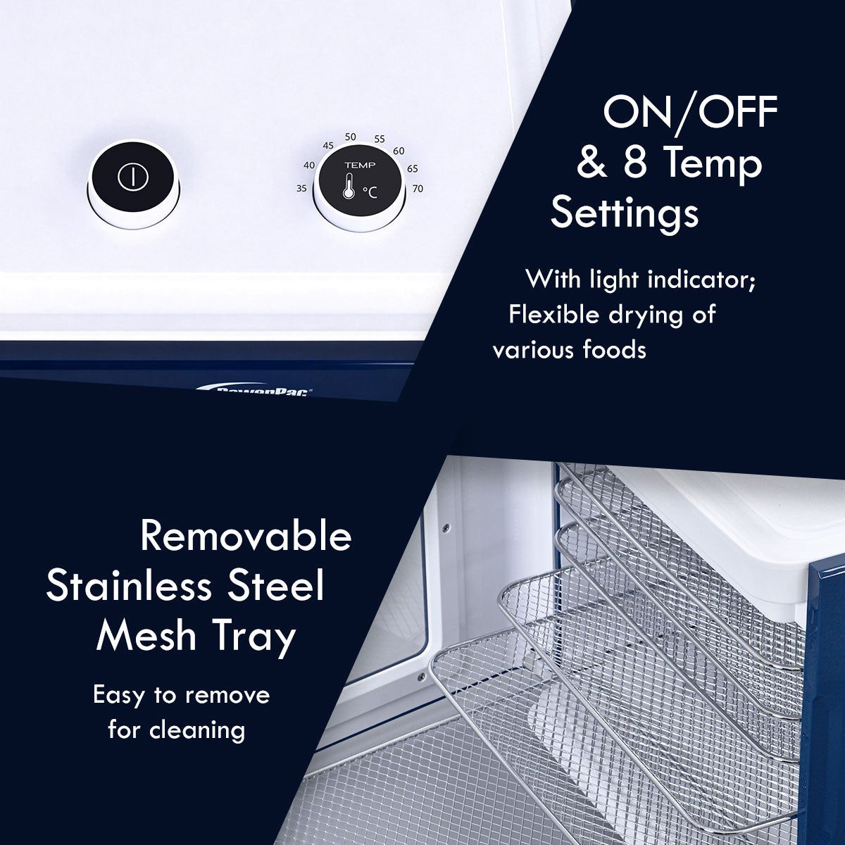 Food Dehydrator, Electric Food Dryer Machine for Home Commercial Multi Tier (PPT512)