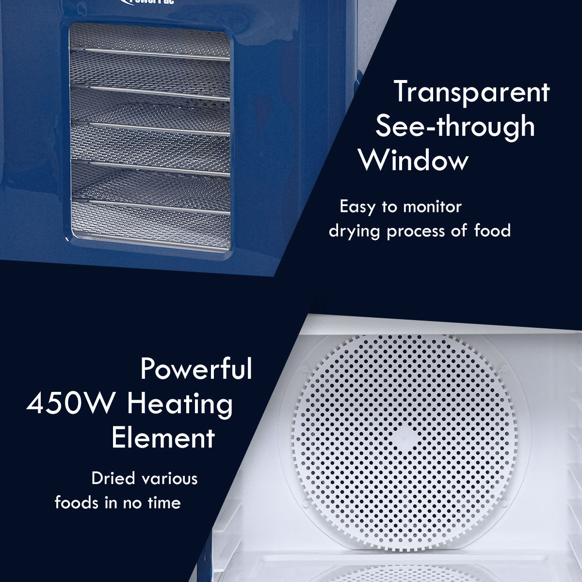 Food Dehydrator, Electric Food Dryer Machine for Home Commercial Multi Tier (PPT512)