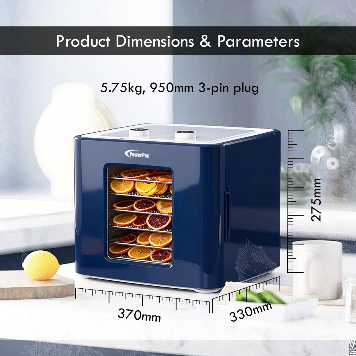 Food Dehydrator, Electric Food Dryer Machine for Home Commercial Multi Tier (PPT512)