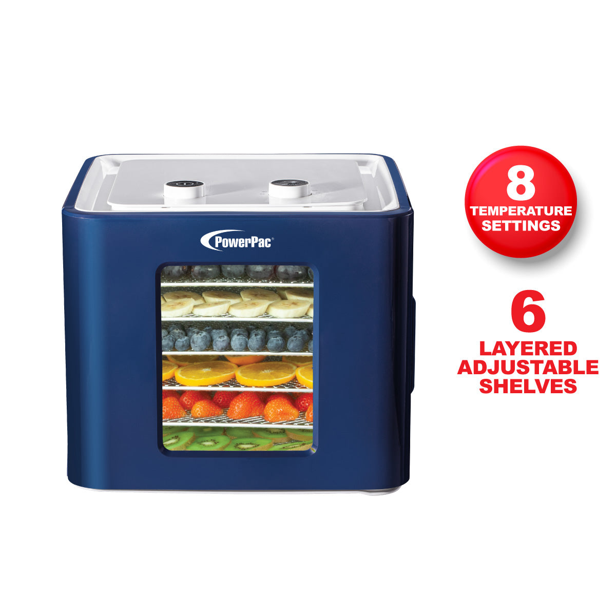 Food Dehydrator, Electric Food Dryer Machine for Home Commercial Multi Tier (PPT512)