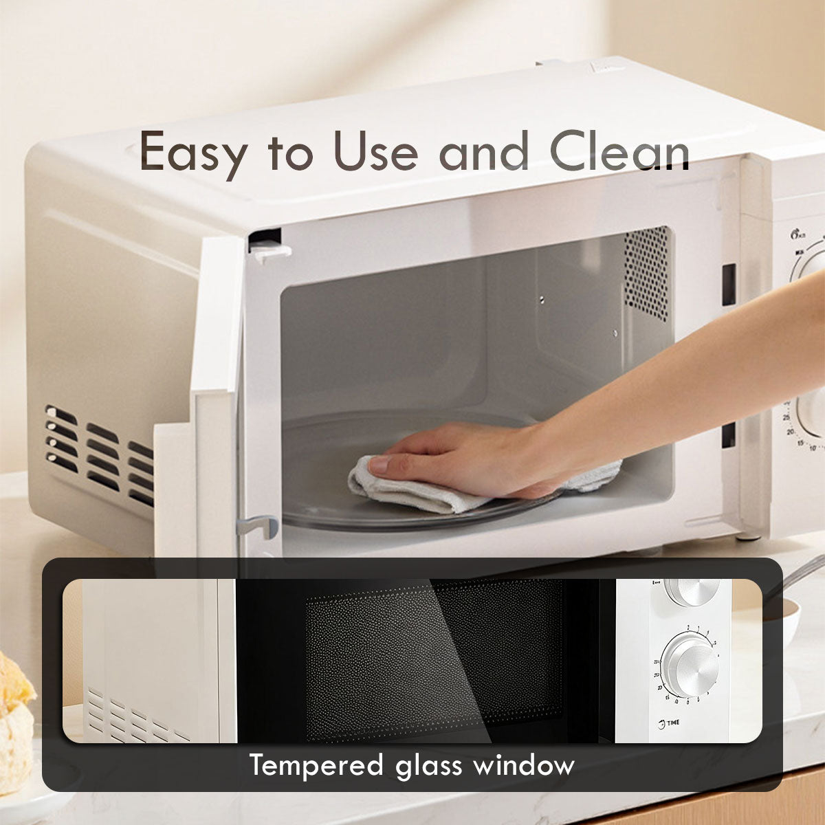 Microwave oven 25L With 4 Power Level and Defrost Function (PPT725WH)