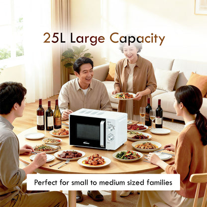 Microwave oven 25L With 4 Power Level and Defrost Function (PPT725WH)