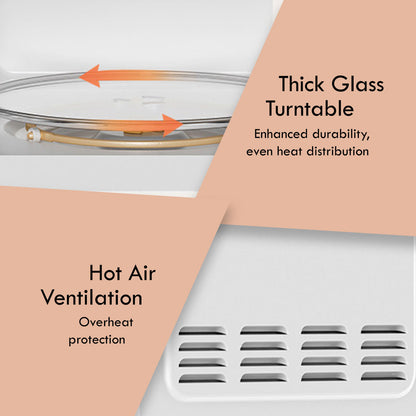 Microwave oven 25L With 4 Power Level and Defrost Function (PPT725WH)