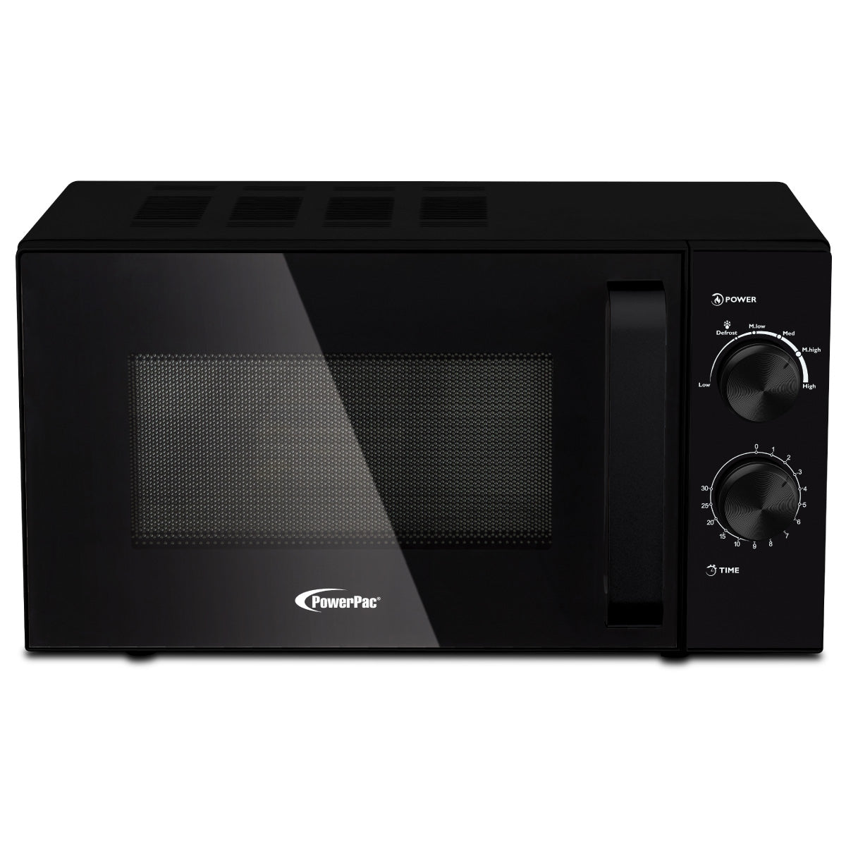 PowerPac Microwave oven 25L With 4 Power Level and Defrost Function (PPT725BK)