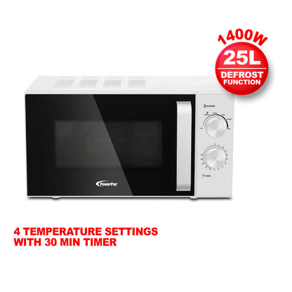 Microwave oven 25L With 4 Power Level and Defrost Function (PPT725WH)