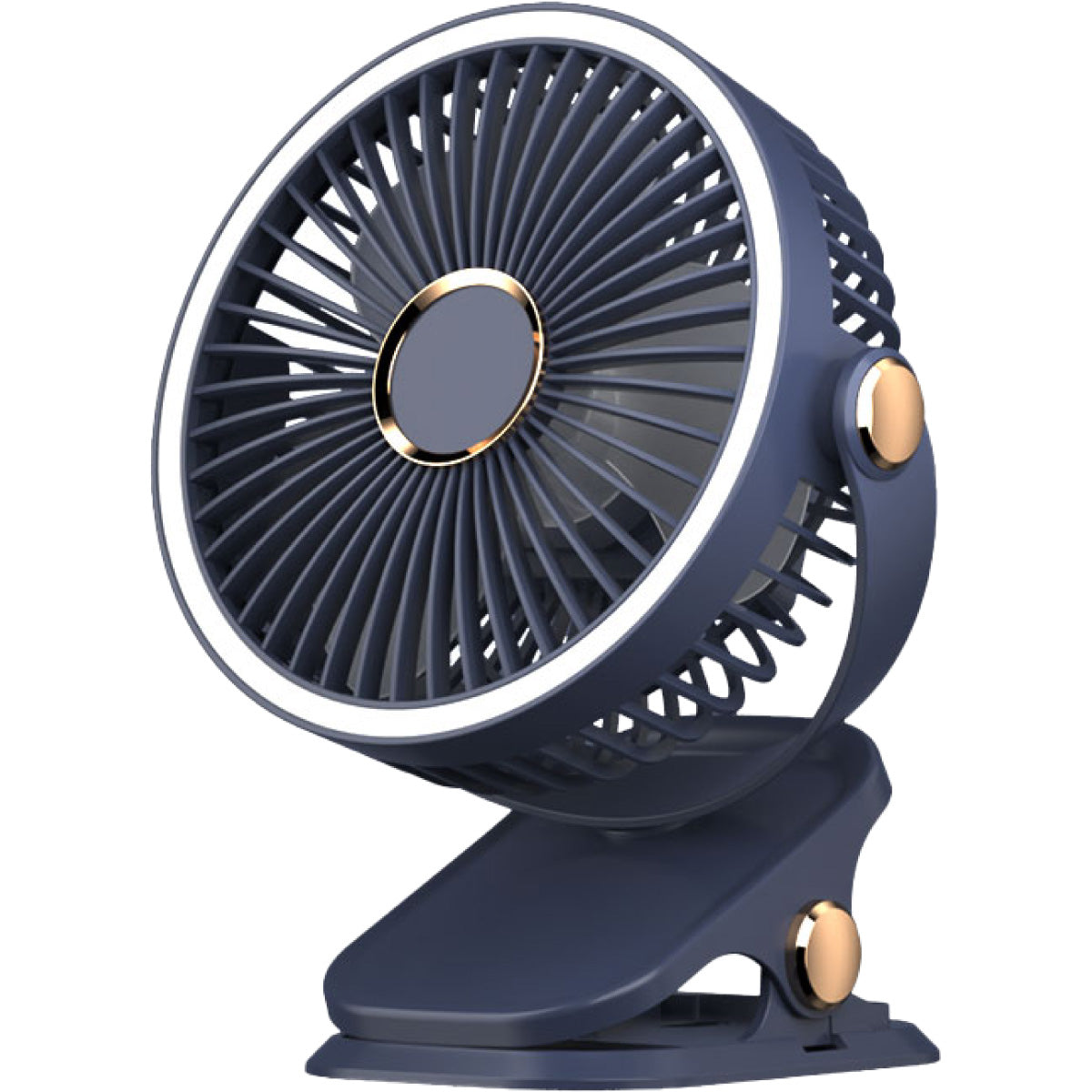 PowerPac 4" Clip/Desk Fan – USB, Rechargeable,3-Speed (PPUF226) Blue
