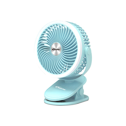 USB Fan, Clip Fan with Light, 3 speed setting (PPUF226) Blue