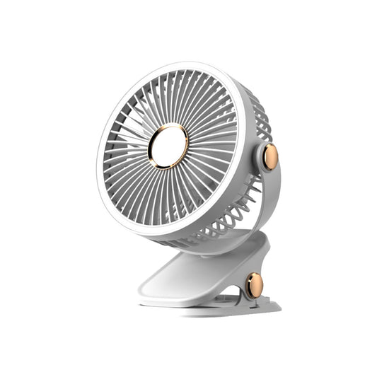PowerPac 4" Clip/Desk Fan – USB, Rechargeable,3-Speed (PPUF226) White