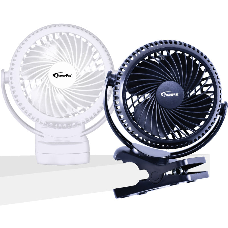 Rechargeable USB Clip Fan with 3 Speed Setting (PPUF226)