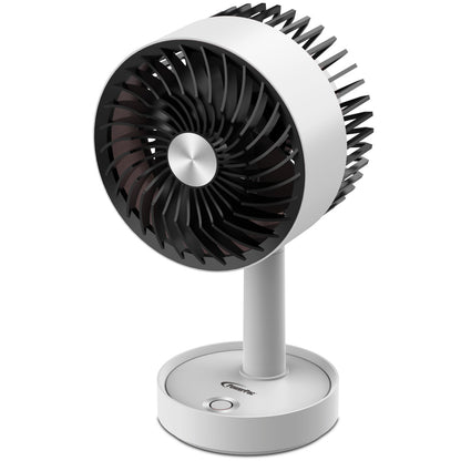 USB Fan, Rechargeable Fan , Desk Fan with 3 speed setting (PPUF230) White