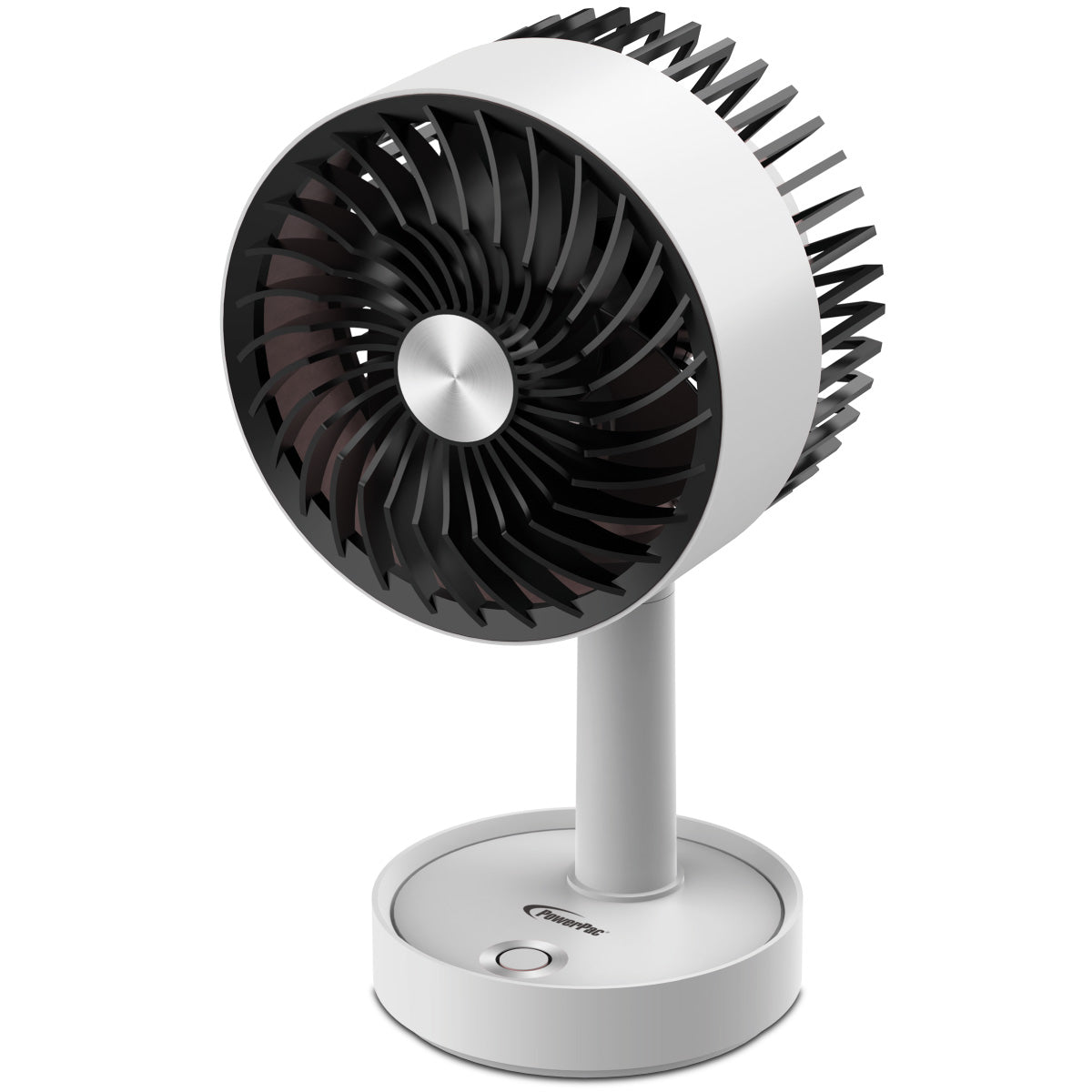 USB Fan, Rechargeable Fan , Desk Fan with 3 speed setting (PPUF230) White