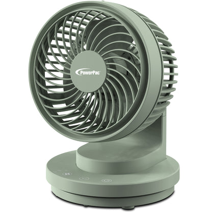 USB Fan, Desk Fan, Portable Fan with 3 speed setting and oscillation (PPUF237) Green