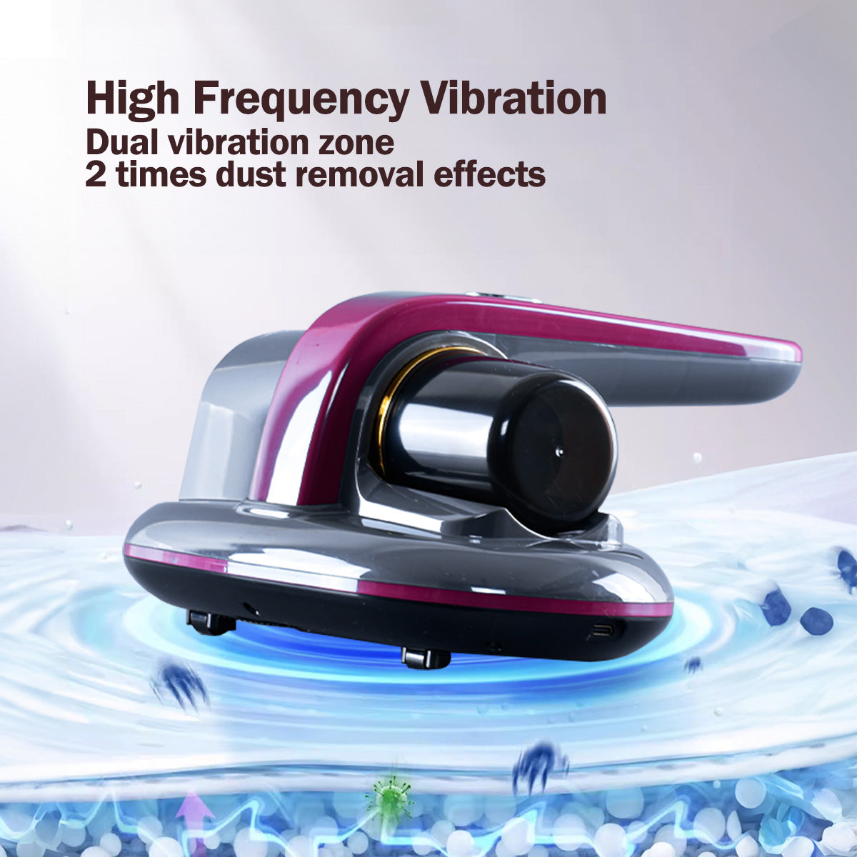 Cordless Dust Mite Vacuum Cleaner UV Anti-Dust mite Mattress Bed Sofa Handheld House (PPV1023)