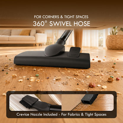 PowerPac Bagless Vacuum, Cyclone Vacuum Cleaner, Vacuum Cleaner with HEPA Filter 1200 Watts (PPV1222)