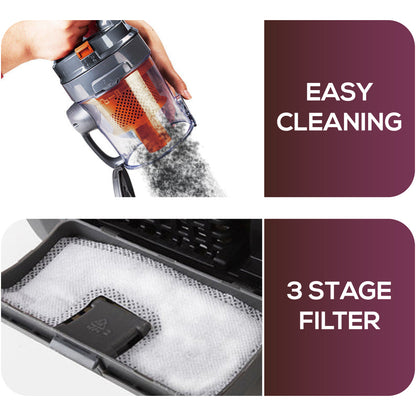 PowerPac Bagless Vacuum, Cyclone Vacuum Cleaner, Vacuum Cleaner with HEPA Filter 1200 Watts (PPV1222)