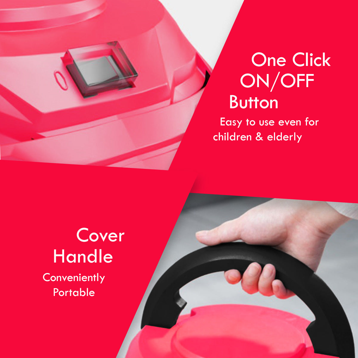 Wet & Dry Vacuum Cleaner, Bagless Vacuum Cleaner, Powerful Vacuum Cleaner 19KPa Suction (PPV1255)