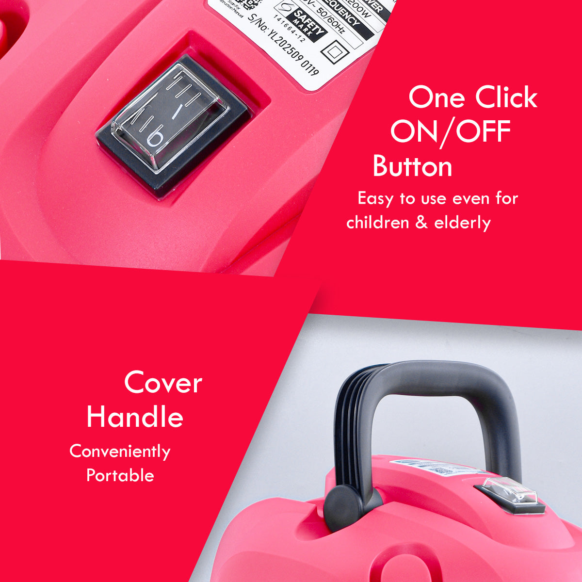 Wet & Dry Vacuum Cleaner, Bagless Vacuum Cleaner, Powerful Vacuum Cleaner (PPV1500)