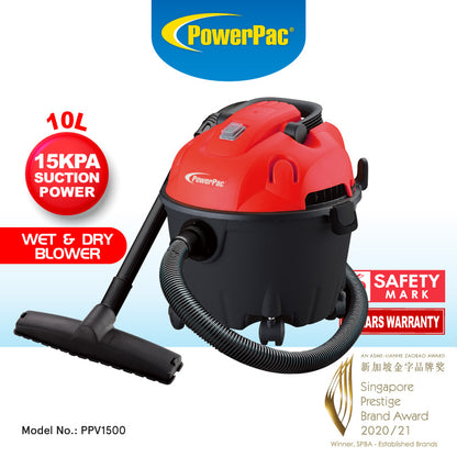 Wet & Dry Vacuum Cleaner, Bagless Vacuum Cleaner, Powerful Vacuum Cleaner (PPV1500)