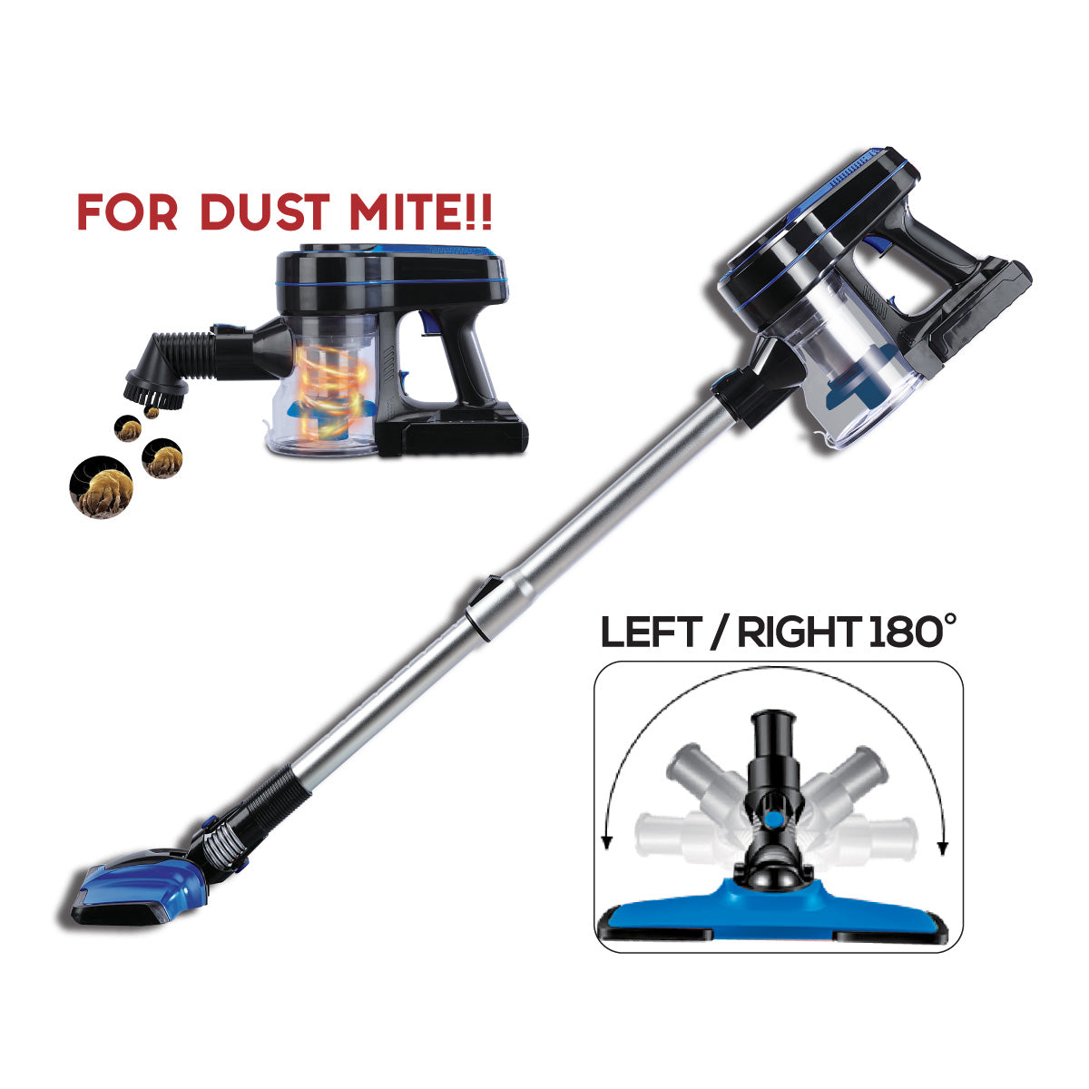 Cordless Vacuum Cleaner, Stick Vacuum , Portable Vacuum Cleaner ,Dust Mite Vacuum Cleaner , Vacuum Cleaner With HEPA Filte(PPV3700)