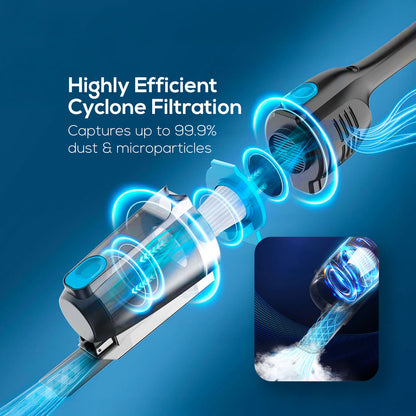 Handheld vacuum cleaner, Stick Vacuum Cleaner, Bagless Vacuum Cleaner with HEPA filter 600 Watts (PPV600A)