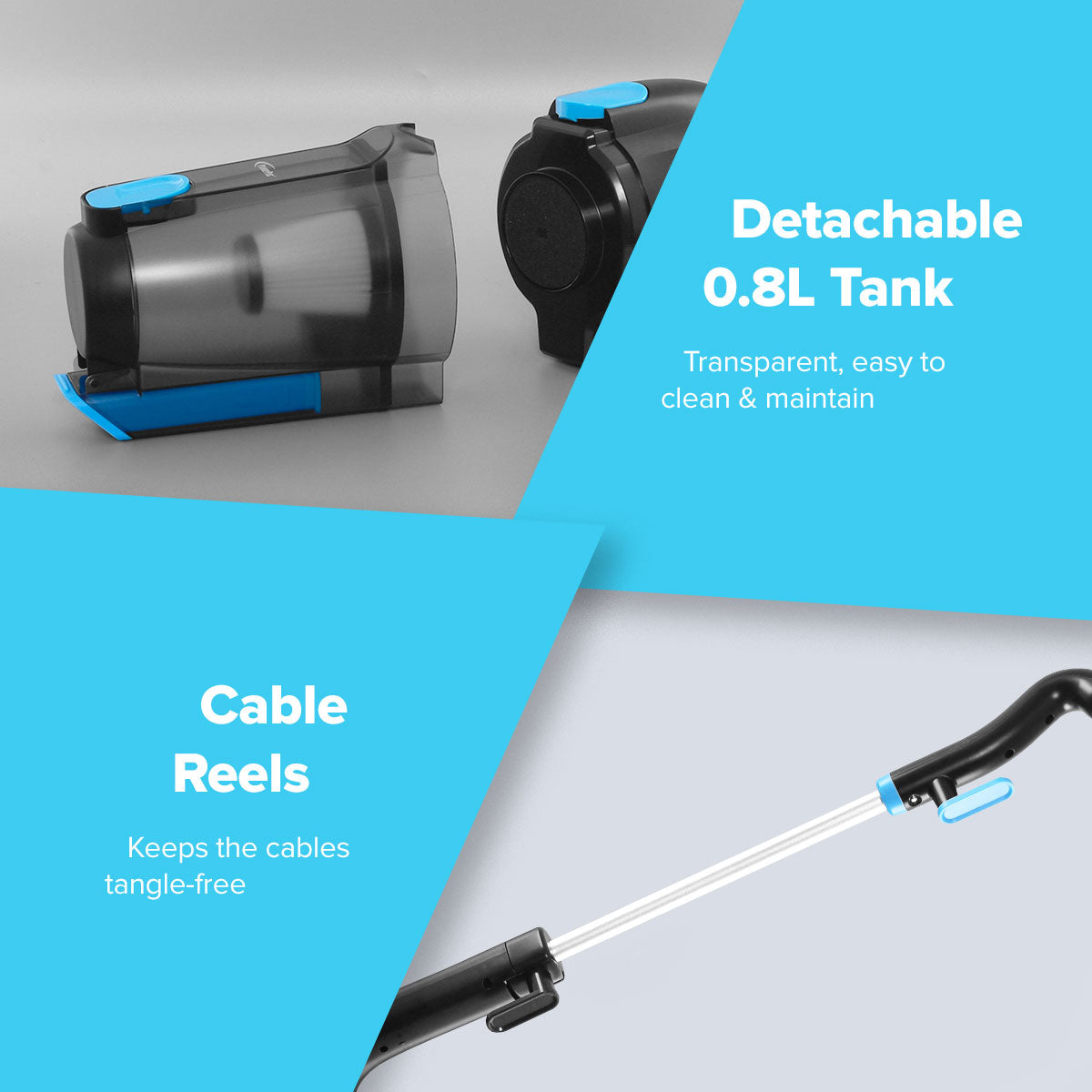 Handheld vacuum cleaner, Stick Vacuum Cleaner, Bagless Vacuum Cleaner with HEPA filter 600 Watts (PPV600A)